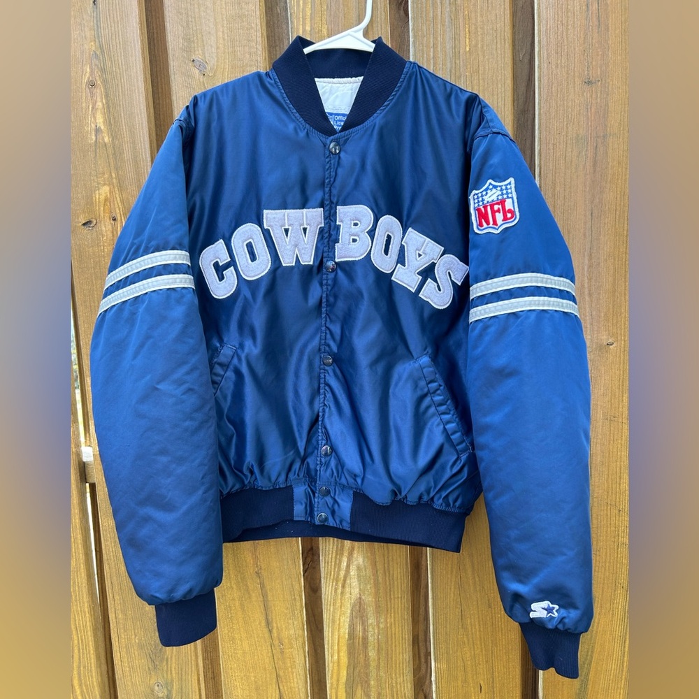 Dallas Cowboys Vintage 80s 90s Starter Satin Bomber Jacket